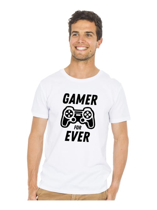 T-shirt Homme - GAMER FOR EVER - Kiabi