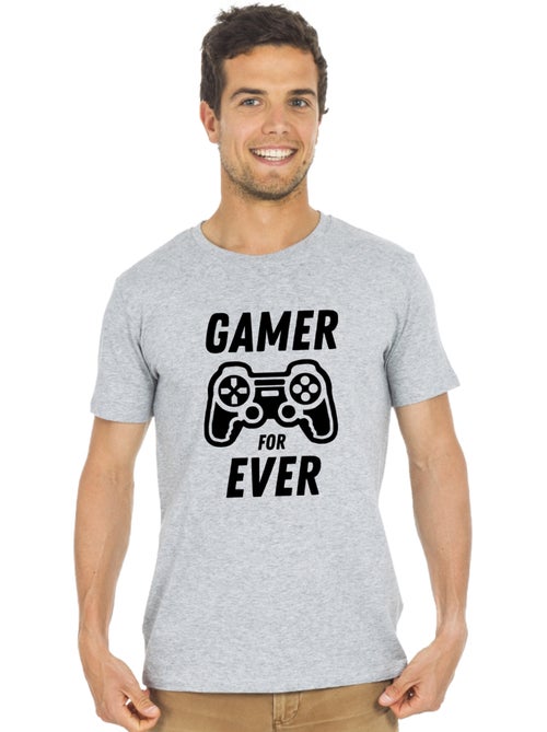 T-shirt Homme - GAMER FOR EVER - Kiabi