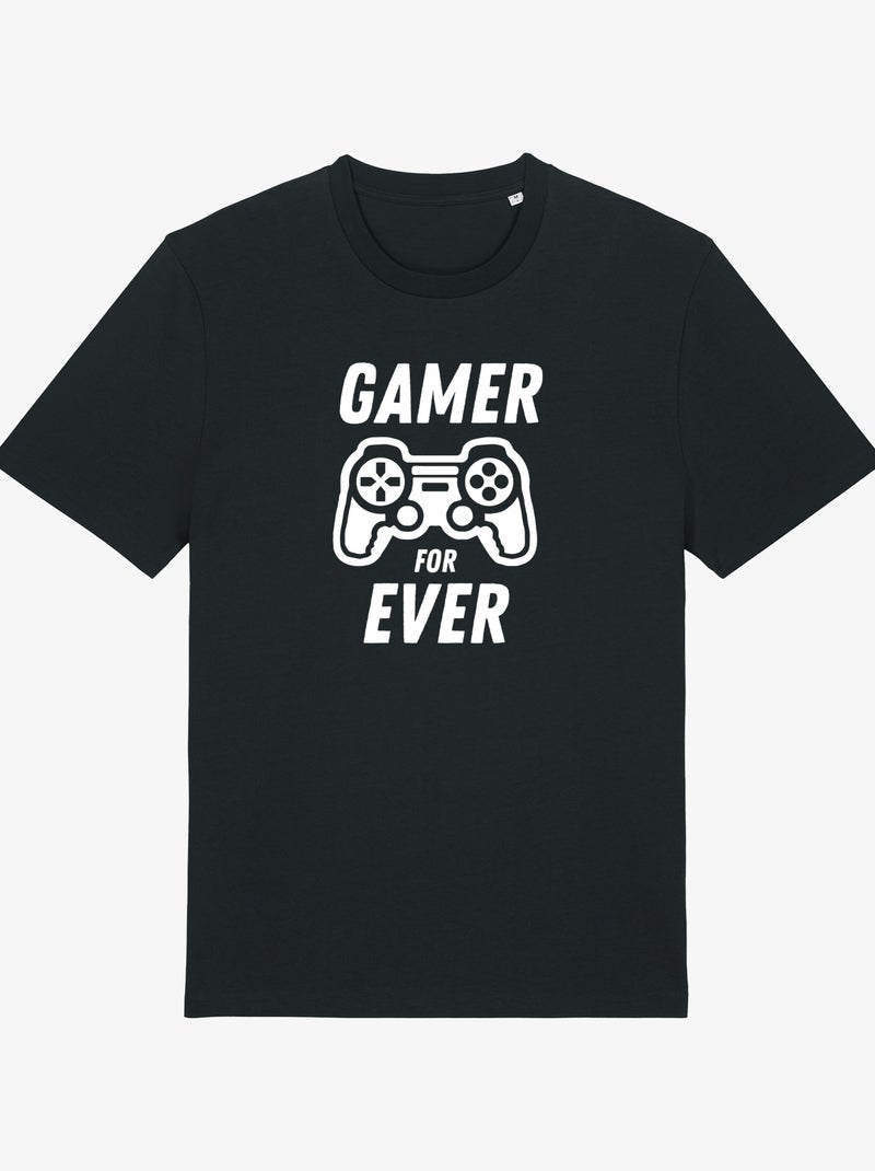 T-shirt Homme - GAMER FOR EVER Noir - Kiabi