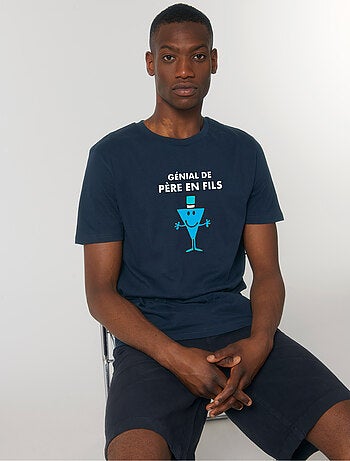 T-shirt Homme - GENIAL DE PERE EN FILS