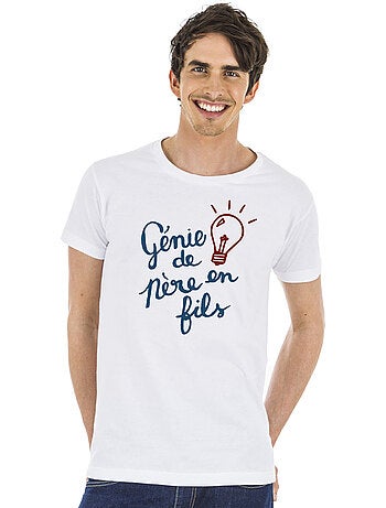 T-shirt Homme - GÉNIE DE PÈRE EN FILS