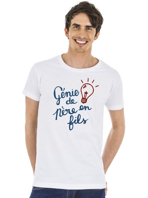 T-shirt Homme - GÉNIE DE PÈRE EN FILS - Kiabi