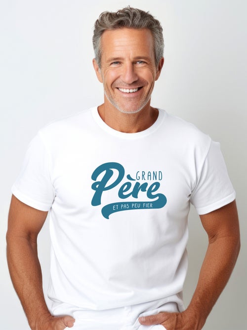 T-shirt Homme - GRAND PÈRE ET PAS PEU FIER - Kiabi