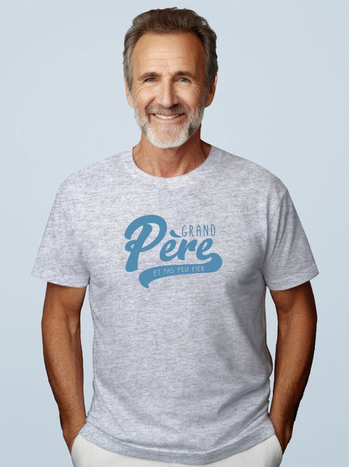 T-shirt Homme - GRAND PÈRE ET PAS PEU FIER - Kiabi