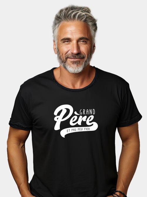 T-shirt Homme - GRAND PÈRE ET PAS PEU FIER - Kiabi