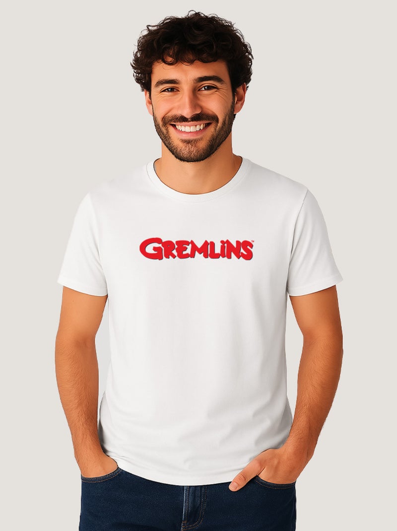 T-shirt Homme - GREMLINS LOGO Blanc - Kiabi