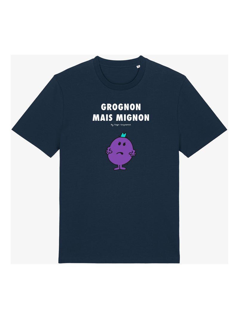 T-shirt Homme - GROGNON MAIS MIGNON 2 Bleu marine - Kiabi