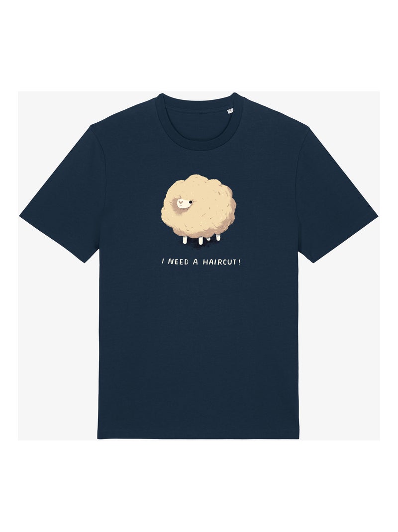 T-shirt Homme - HAIRCUT SHEEP Bleu marine - Kiabi