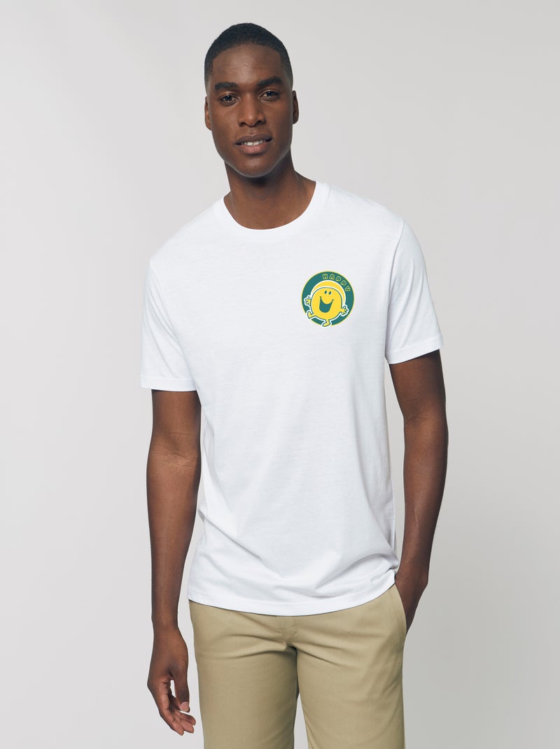 T-shirt Homme - HAPPY COEUR Blanc - Kiabi