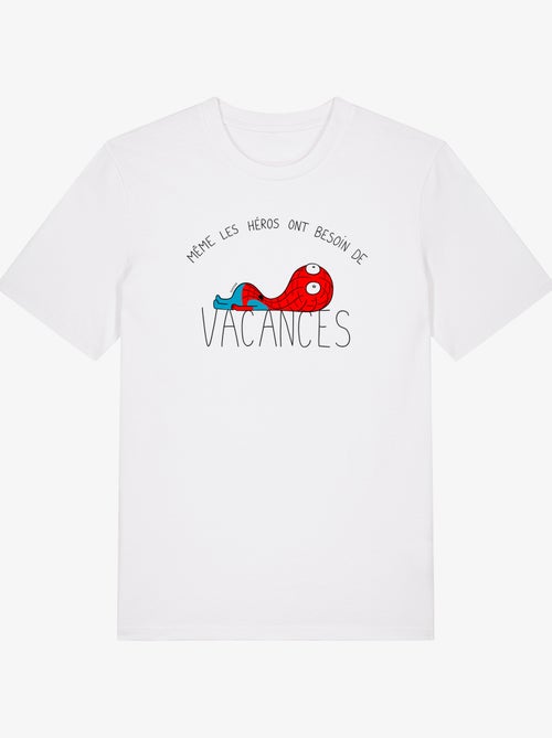 T-shirt Homme - HEROS VACANCES SPIDER - Kiabi