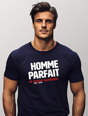T-shirt Homme - HOMME PARFAIT ET SUPER MODESTE