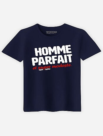 T-shirt Homme - HOMME PARFAIT ET SUPER MODESTE