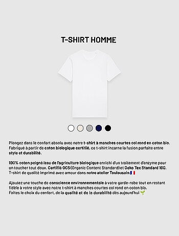 T-shirt Homme - HOMME PARFAIT ET SUPER MODESTE