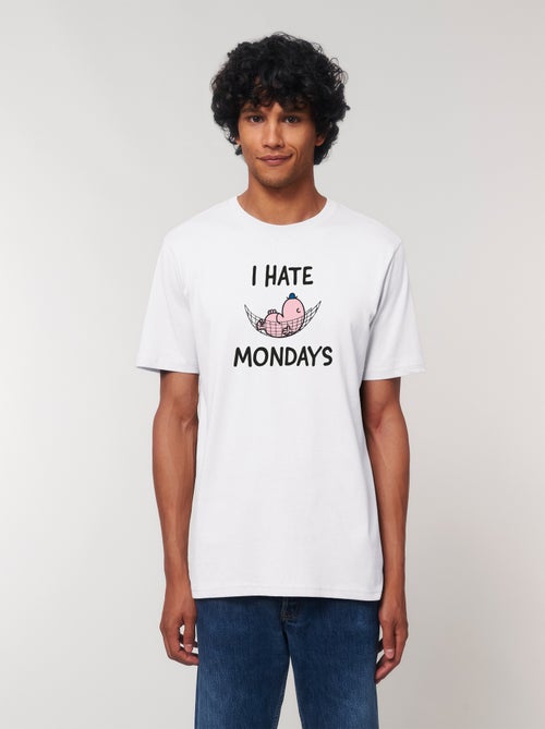 T-shirt Homme - I HATE MONDAYS - Kiabi