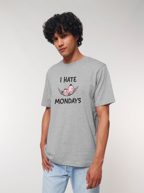 T-shirt Homme - I HATE MONDAYS - Kiabi