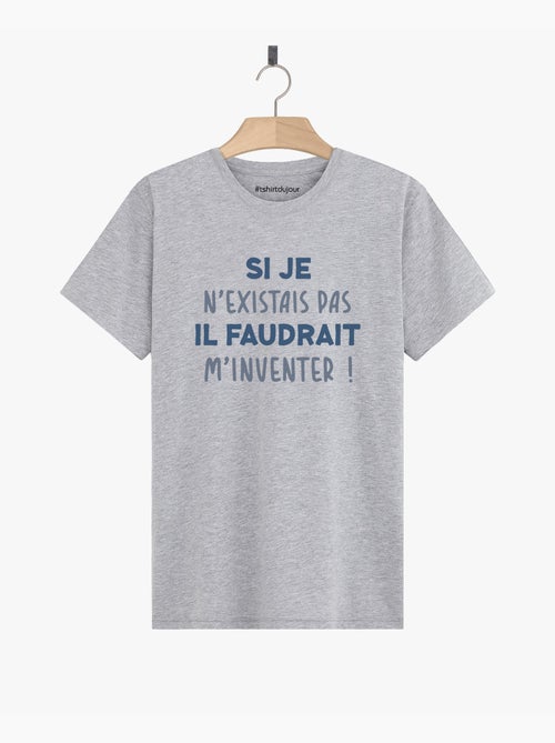 T-shirt Homme - IL FAUDRAIT M'INVENTER - Kiabi