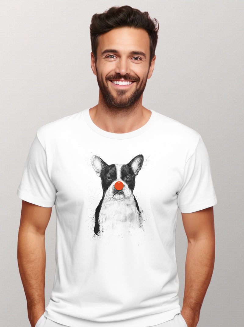 T-shirt Homme - I'M NOT YOUR CLOWN Blanc - Kiabi