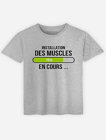 T-shirt Homme - INSTALLATION DES MUSCLES EN COURS
