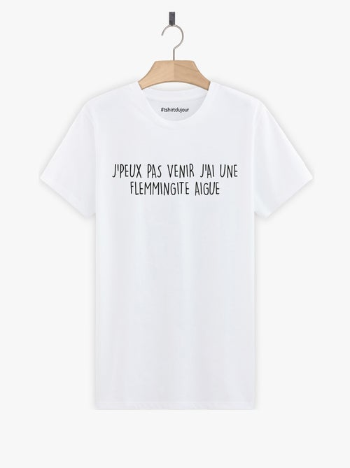 T-shirt Homme - J'AI UNE FLEMMINGITE AIGUE - Kiabi
