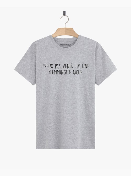 T-shirt Homme - J'AI UNE FLEMMINGITE AIGUE - Kiabi