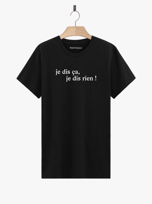 T-shirt Homme - JE DIS CA JE DIS RIEN - Kiabi