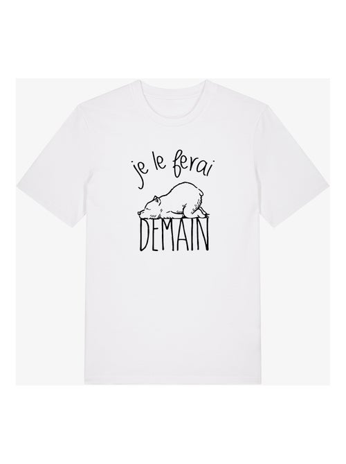 T-shirt Homme - JE LE FERAI DEMAIN - Kiabi