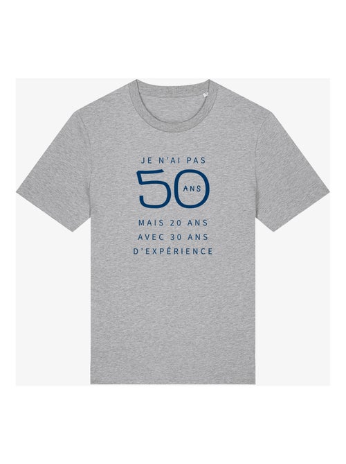 T-shirt Homme - JE N'AI PAS 50 ANS MAIS 20 ANS AVEC 30 ANS D'EXPERIENCE WAF - Kiabi