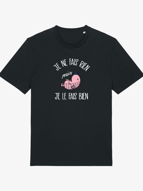 T-shirt Homme - JE NE FAIS RIEN MAIS JE LE FAIS BIEN - Kiabi