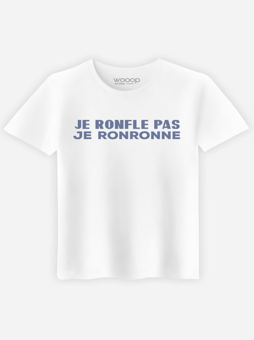 T-shirt Homme - JE NE RONFLE PAS JE RONRONNE - Kiabi