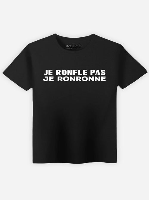 T-shirt Homme - JE NE RONFLE PAS JE RONRONNE - Kiabi
