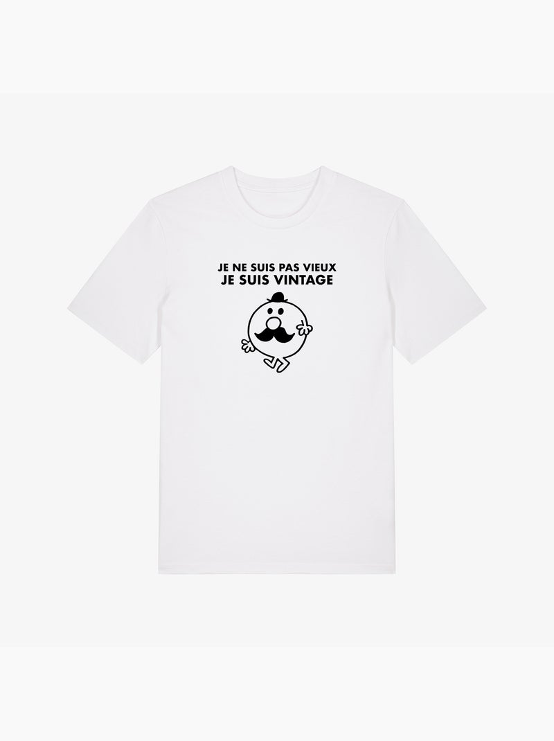 T-shirt Homme - JE NE SUIS PAS VIEUX JE SUIS VINTAGE Blanc - Kiabi