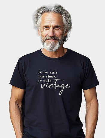 T-shirt Homme - JE NE SUIS PAS VIEUX JE SUIS VINTAGE