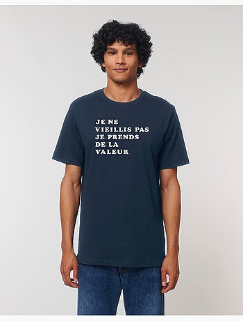 T-shirt Homme - JE NE VIEILLIS PAS JE PRENDS DE LA VALEUR COLORE