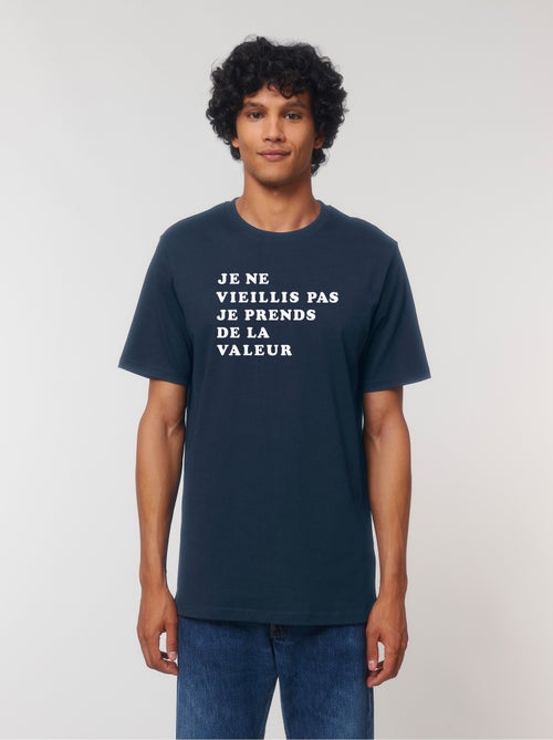 T-shirt Homme - JE NE VIEILLIS PAS JE PRENDS DE LA VALEUR COLORE - Kiabi