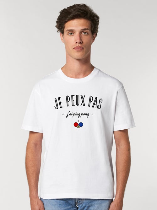 T-shirt Homme - JE PEUX PAS J'AI PING PONG - Kiabi