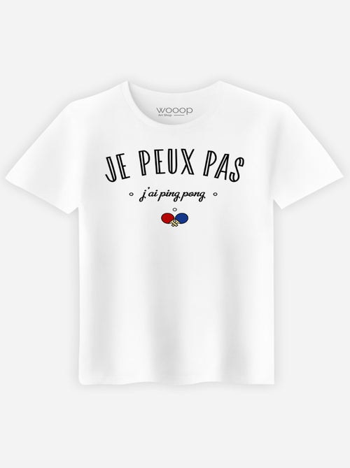 T-shirt Homme - JE PEUX PAS J'AI PING PONG - Kiabi