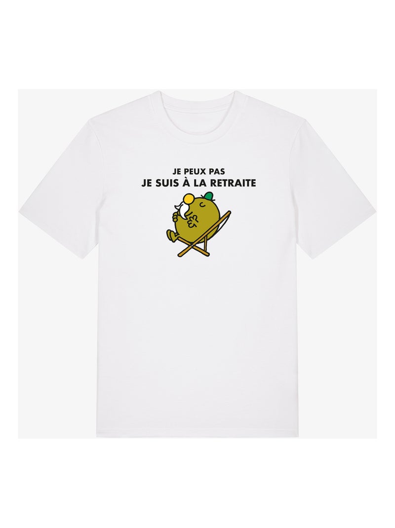 T-shirt Homme - JE PEUX PAS JE SUIS A LA RETRAITE Blanc - Kiabi