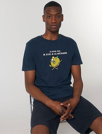 T-shirt Homme - JE PEUX PAS JE SUIS A LA RETRAITE