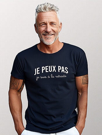 T-shirt Homme - JE PEUX PAS JE SUIS À LA RETRAITE