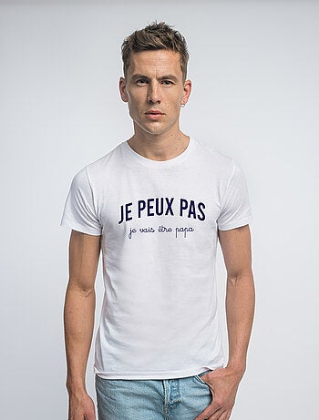 T-shirt Homme - JE PEUX PAS JE VAIS ÊTRE PAPA