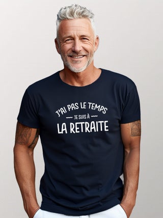 T-shirt Homme - JE SUIS A LA RETRAITE