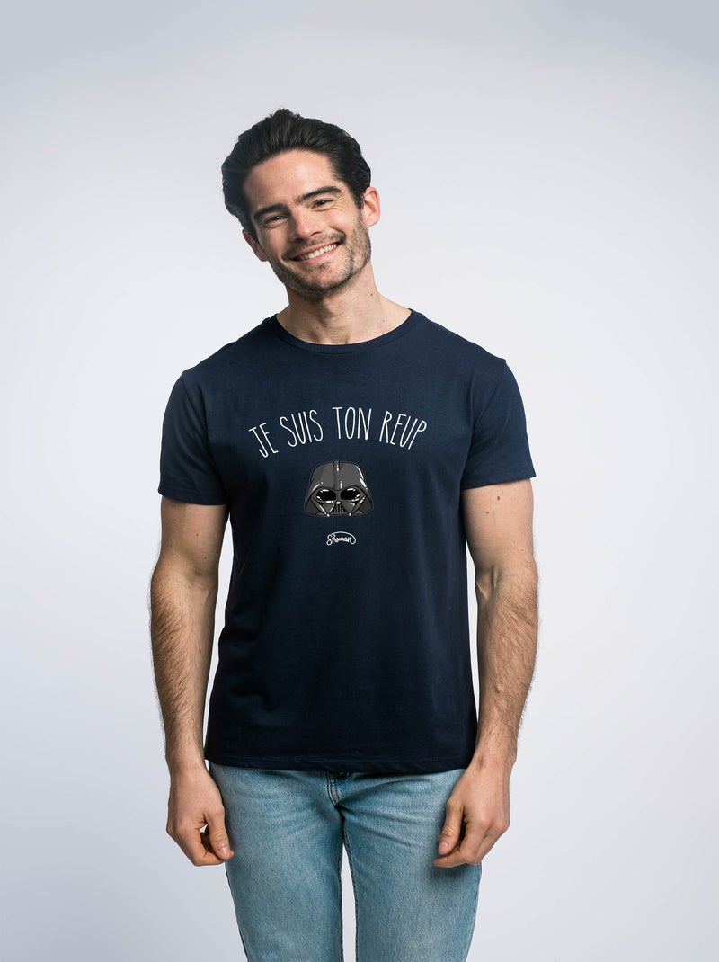 T-shirt Homme - JE SUIS TON REUP Bleu marine - Kiabi