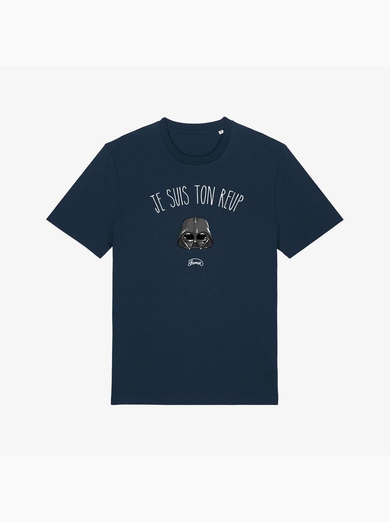 T-shirt Homme - JE SUIS TON REUP Bleu marine - Kiabi