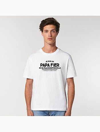 T-shirt Homme - JE SUIS UN PAPA FIER