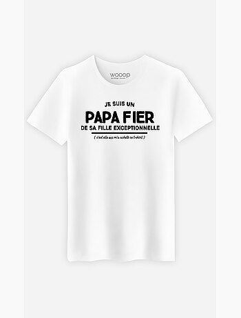 T-shirt Homme - JE SUIS UN PAPA FIER