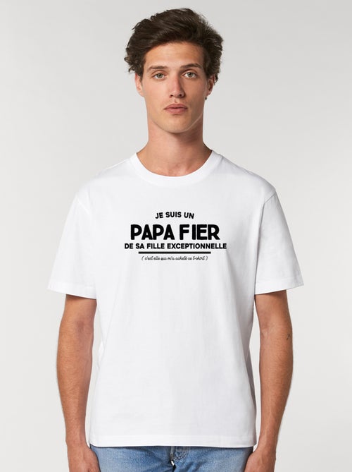 T-shirt Homme - JE SUIS UN PAPA FIER - Kiabi