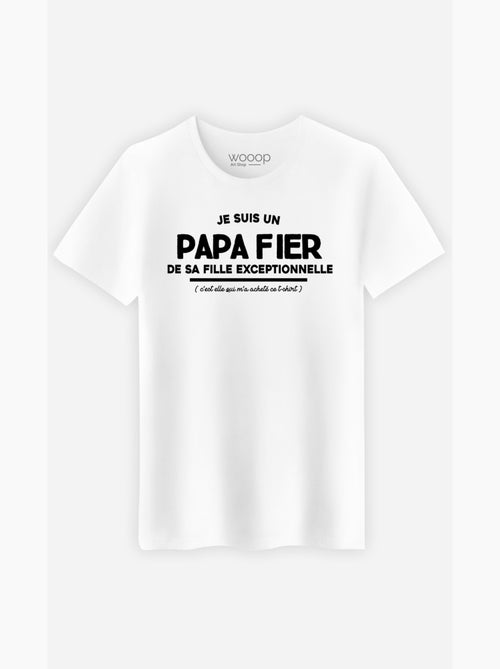 T-shirt Homme - JE SUIS UN PAPA FIER - Kiabi