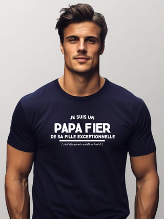 T-shirt Homme - JE SUIS UN PAPA FIER