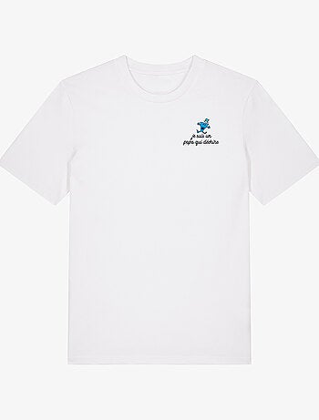 T-shirt homme - je suis un papa qui dechire coeur - noël