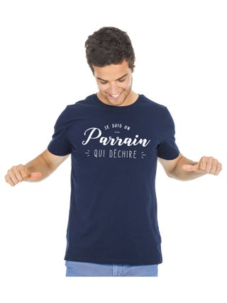 T-shirt Homme - JE SUIS UN PARRAIN QUI DÉCHIRE